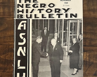Scarce November 1959 Negro History Bulletin (Magazine) Black History / African American / Cool Gift