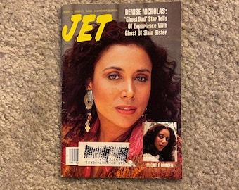 Vintage August 6, 1990 JET Magazine - Denise Nicholas: Ghost Dad Tells of Experience With Ghost of Slain Sister