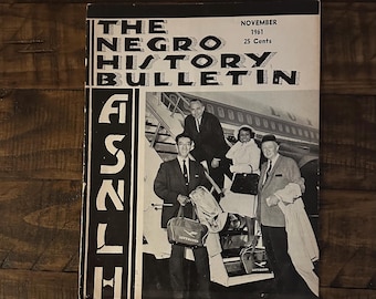 Scarce November 1961 Negro History Bulletin (Magazine) Black History / African American / Cool Gift