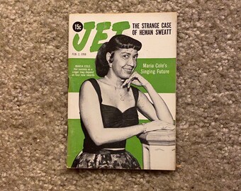 Vintage February 4, 1956 JET Magazine - Maria Cole's Singing Future