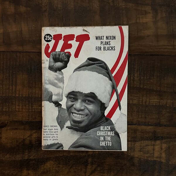 Vintage December 25, 1968 Mini JET Magazine - Black Christmas in the Ghetto