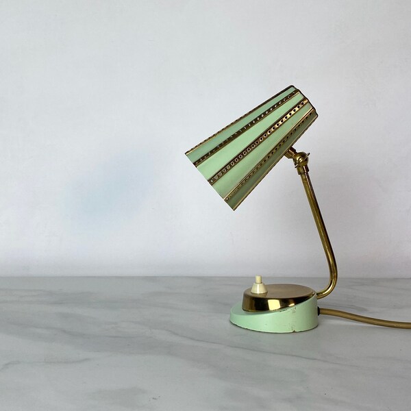 Beautiful vintage lamp, bedside lamp from 1950. 50s midcentury, 50s.