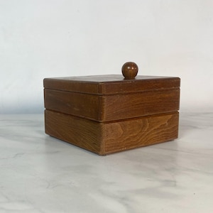 Bellissima scatola/cassapanca antica. Contenitore, anni '30, Art Déco, Scuola di Amsterdam, riordino, metà secolo, antiquariato, Paesi Bassi, gioielli.