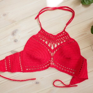 Crochet crop top, crop top, halter top, crochet top, woman top, crochet top