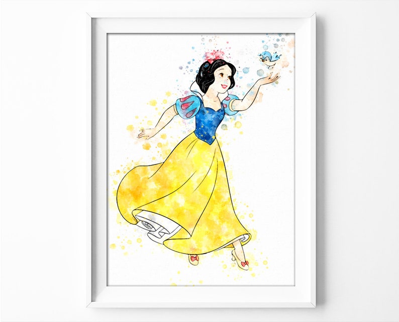 Snow White Princess Printable Seven Dwarfs Print Image 0
