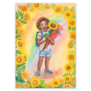 Cartão postal para começar a escola, Waldorf