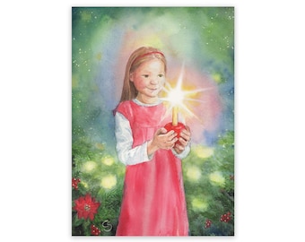 Postcard Advent Garden, Apple Light, Waldorf Seasonal Table