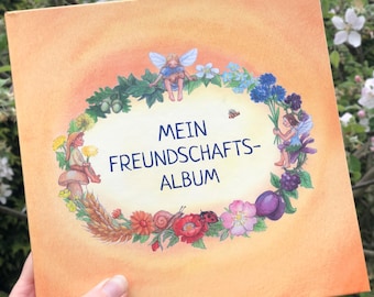 Freundschaftsbuch, Freundschaftsalbum Waldorf Kindergarten und Schule