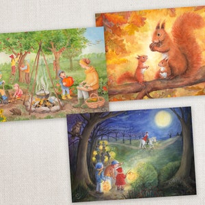 Postkartenset Herbst