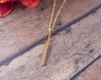 Gold Bar Necklace