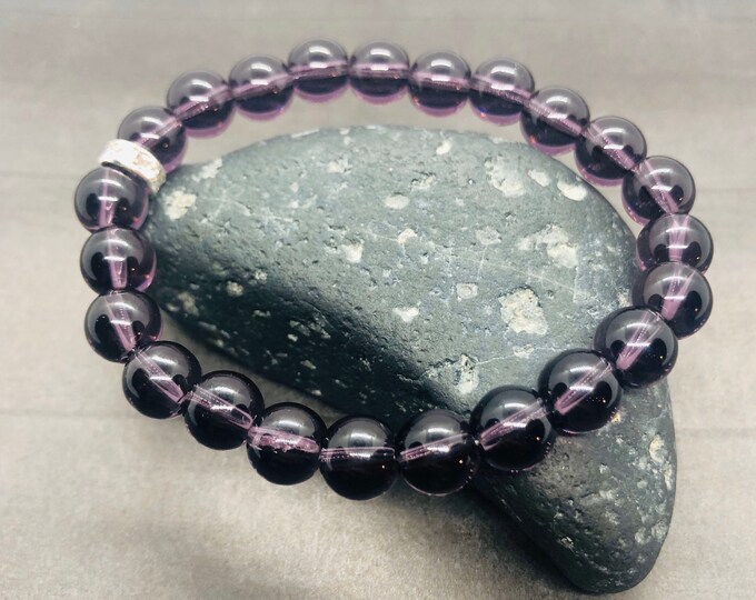 Chakra Healing Anklet - Amethyst Anxiety Support , Anklet for Peace
