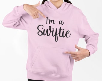 I'm a Swiftie Youth Heavy Blend Hooded Sweatshirt -Music Hoodie - Swift Fan -