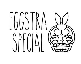 Eggstra Special SVG and PNG - Easter SVG - Easter Bunny SvG - Baby - Digital Download - Svg - Png - Cricut Cut file - Easter outfit for kids