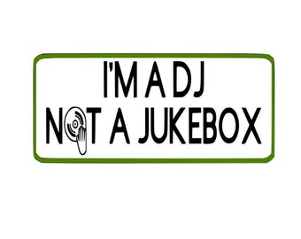 I'm a DJ not a Jukebox Svg Png - Music Svg - DJ - Music - Sublimation Png - DJ T Shirt - Digital Download  - Cricut cut files