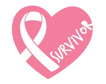 Breast Cancer Survivor Pink Ribbon SVG – Cricut, Sublimation (Digital Download)