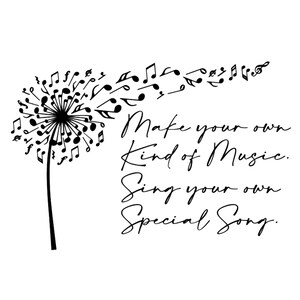 Machen Sie Ihre eigene Art von Musik SVG und PNG - Musiktexte - Sublimation - Digitaler Download - Cricut Cut-Datei - LöwenzahnSvg - Wunsch - 300dpi