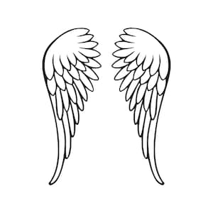 Ali d'angelo SVG e PNG - SVG commemorativo - Ali svg - Angeli - File Cricut - File di taglio - Download digitale - Download immediato -