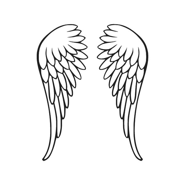 Angel Wings SVG - Memorial SVG - Wings svg - Angels - Cricut files - Cut files - Digital Download - Instant Download -