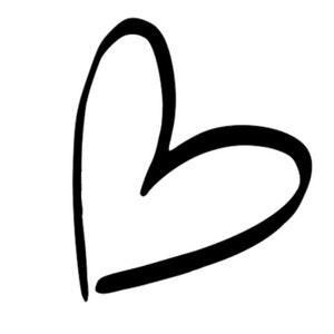 Heart SVG - Simple Heart SVG - Minimalist Hand Drawn Heart - Heart for T Shirt -Tumbler - Car Decal - Digital Download - Cricut Cut File