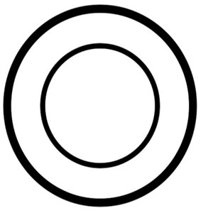 Dubbele cirkel SVG - cirkel SVG - eenvoudige SVG - minimalistische cirkels - digitale download - Cricut Cut-bestanden - cirkel voor Svg