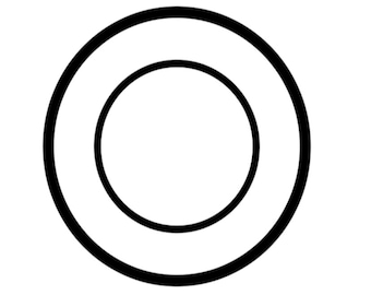 Double Circle SVG Circle SVG Simple SVG Minimalist Circles Digital Download  Cricut Cut Files Circle for Svg 
