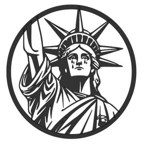 Estátua da Liberdade Chorando SVG PNG - Constituição - Direitos - Adesivo de Carro - Camiseta - Patriótico - Download Digital - EUA - 300 dip - Cricut