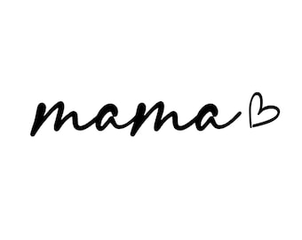 Mama Heart SVG – Mother's Day Cricut Cut File (Digital Download)