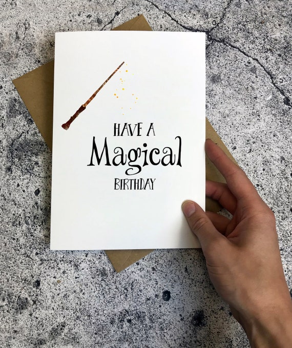 Super Have a Magical Birthday Card Funny Harry Potter HP | Etsy KU-94