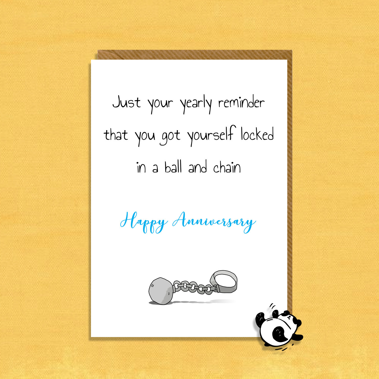 Anniversary Card 'ball and Chain' Funny, Rude Etsy UK