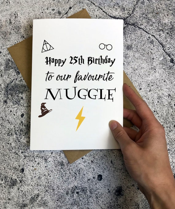 25 Joyeux Anniversaire Carte Preferee Moldus Drole Harry Etsy 25 Joyeux Anniversaire Carte Preferee Moldus Drole Harry Etsy