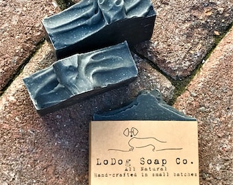 sintiéndose DESPIERTO: Árbol de té Eucalipto Carbón activado Jabón de proceso en frío, Jabón hecho a mano, Jabón natural, Jabón vegano, Jabón artesanal