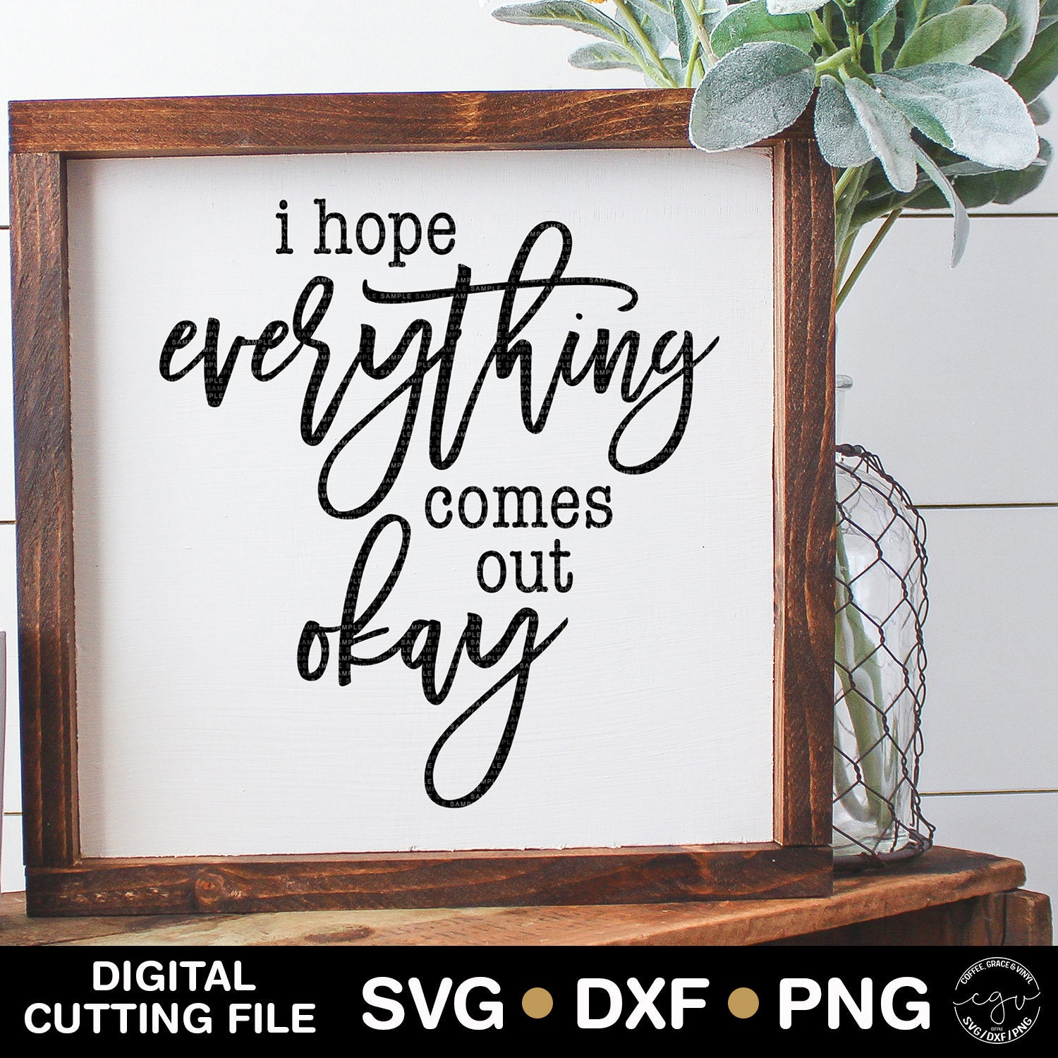 Cut File I Hope Everything Comes Out Okay SVG DXF PNG | Etsy