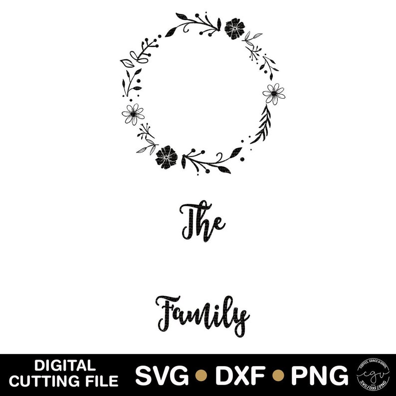 Download Cut File Last Name Family Svg You Personalize SVG DXF PNG | Etsy