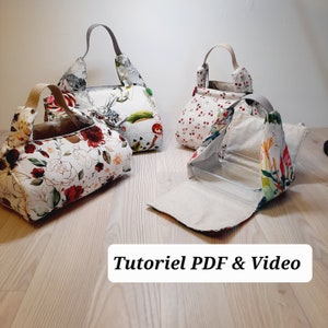 PDF, video and an automatic calculator to sew a cake bag to the size of your dish, model La Fée du Lac