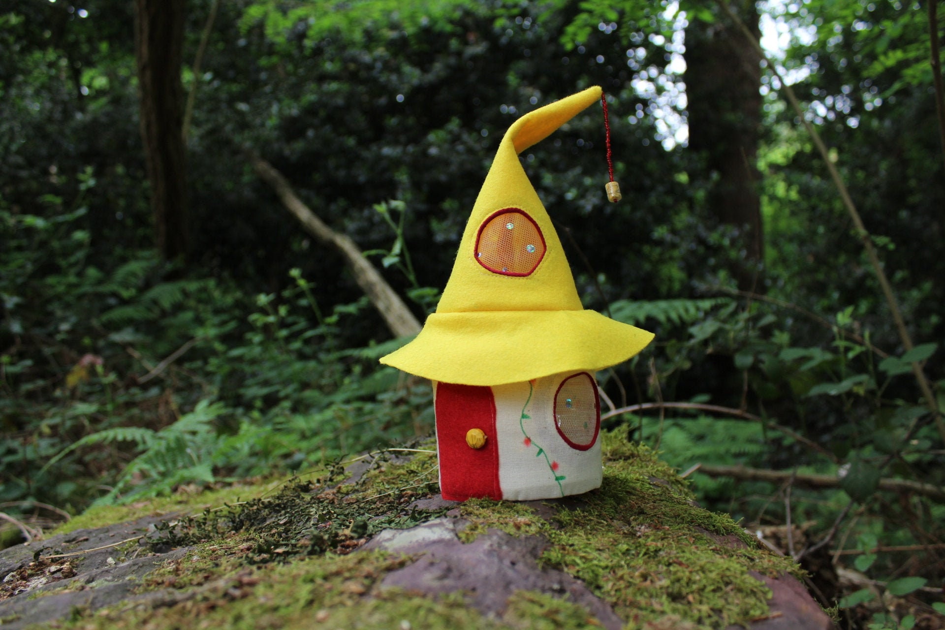 Veilleuse Maison de Fée Toit Jaune