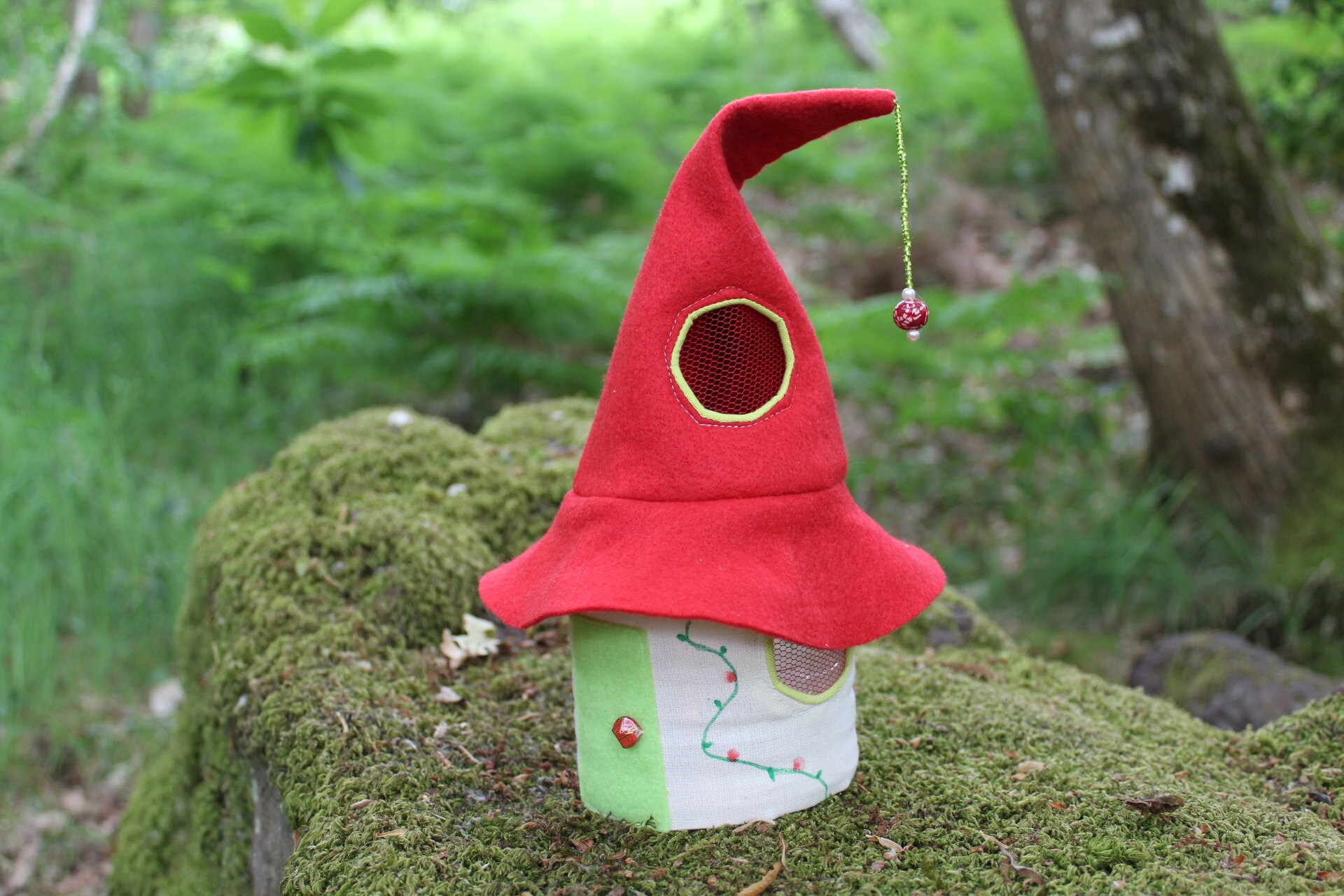 Veilleuse Maison de Fée Toit Rouge