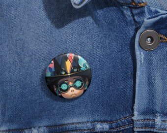 LUMLifeArt Steampunk Anime Sammler Pin Button