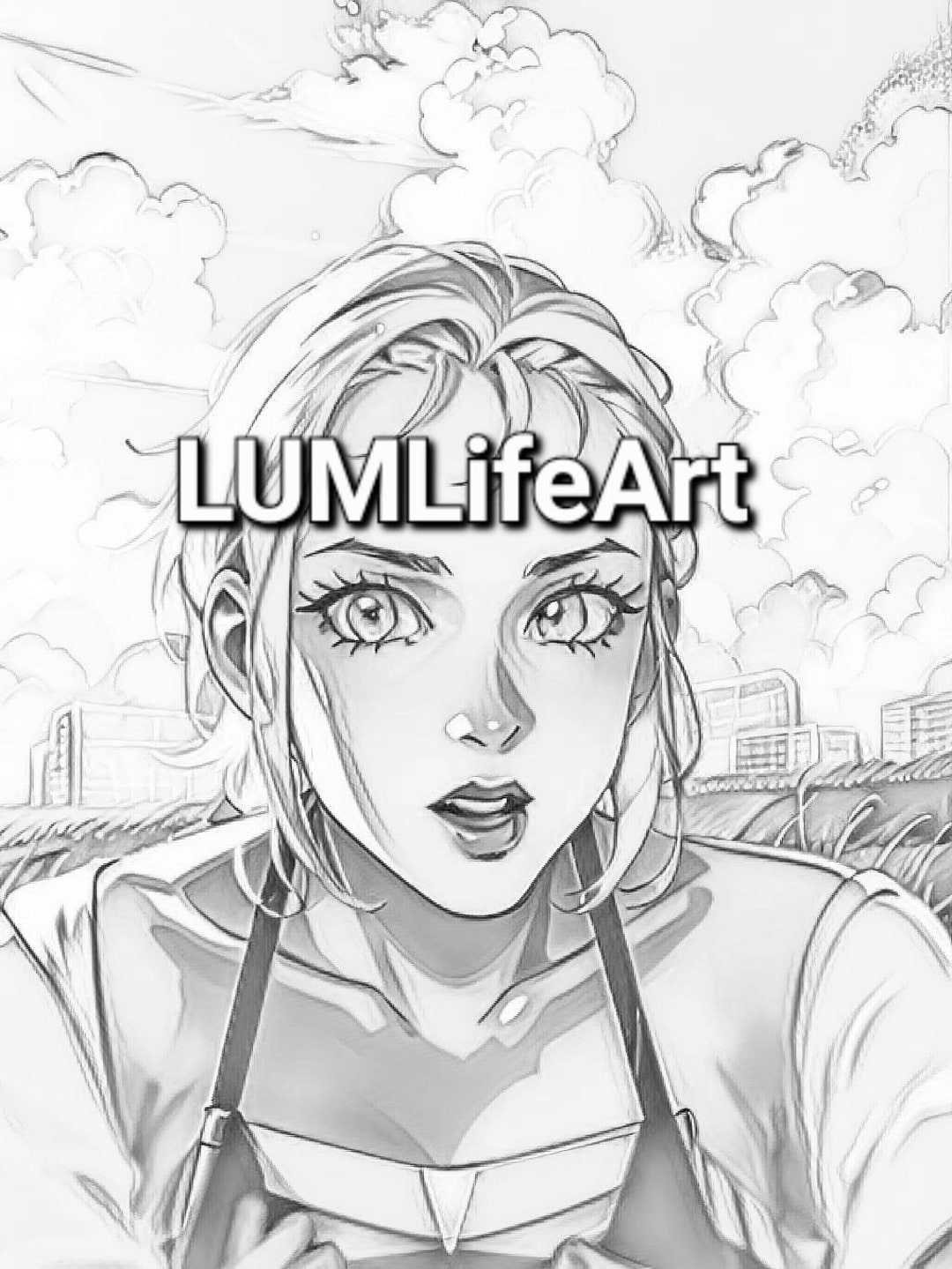 Anime Girl Printable Coloring Page by Lumlifeart - Etsy