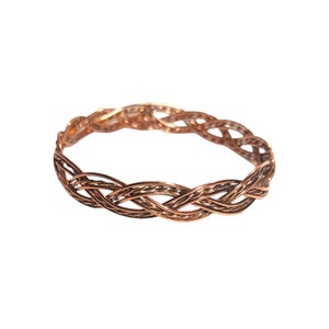 Vintage Handmade Braided Copper Wire Unisex Bracelet