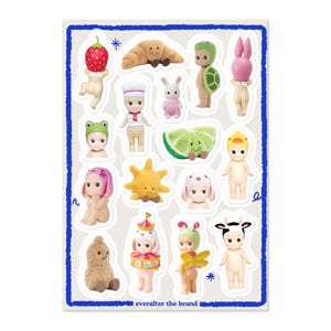 Sonny Angel stickervel / Aesthetic Journal / Junk Journal en plakboekbenodigdheden / Cool Girl Pinterest-stickers / Blinde doos snuisterijen