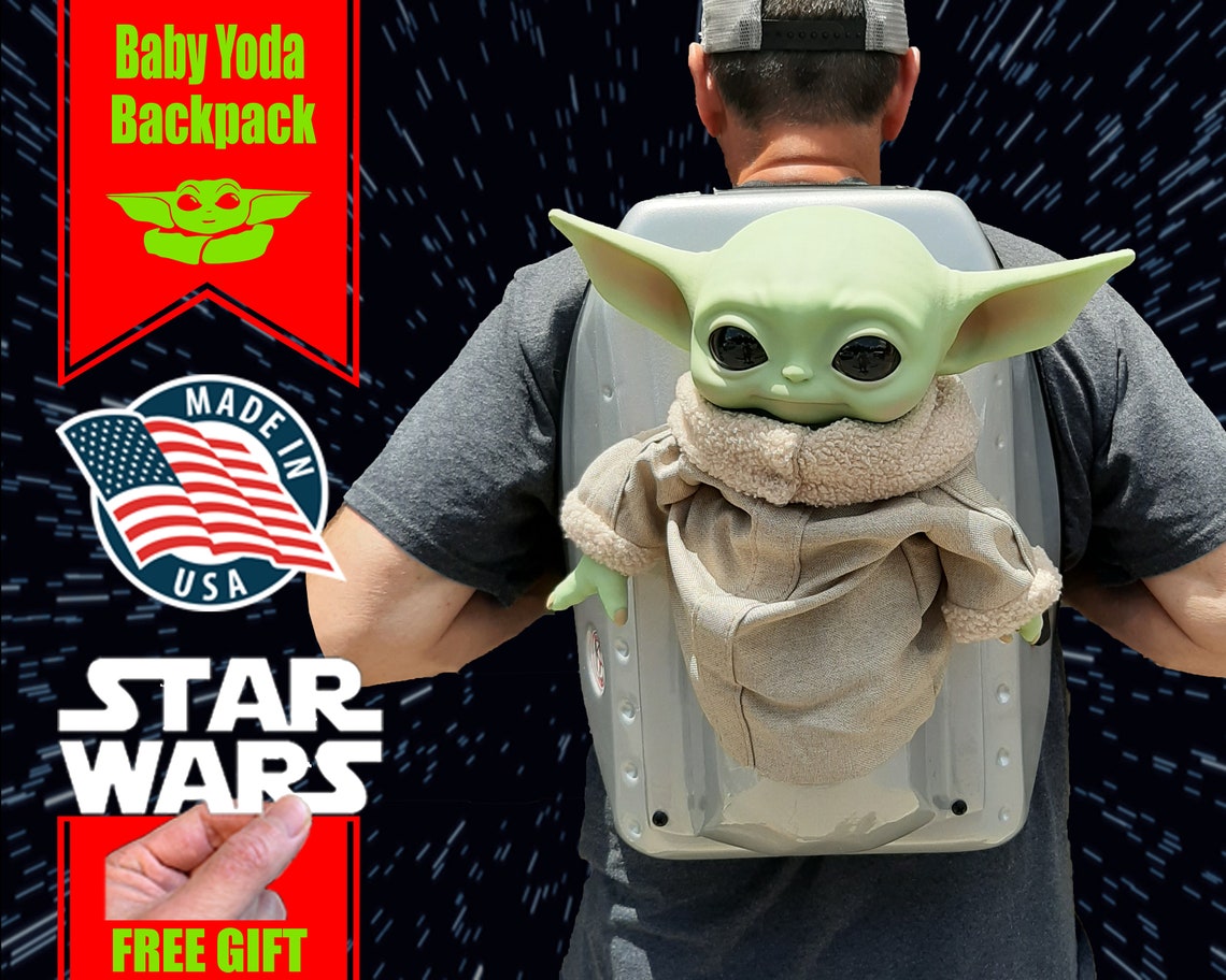 Baby Yoda Backpack Star Wars Pack Disney Backpack Etsy