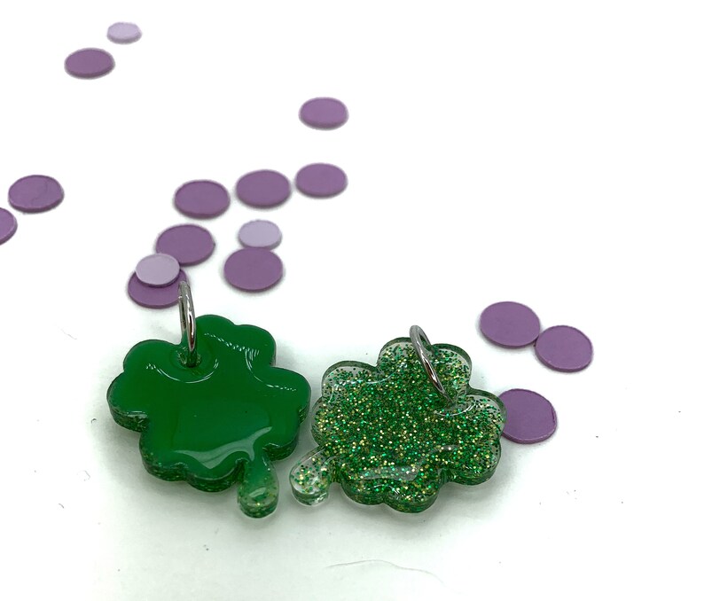 4 leaf clover dog tag