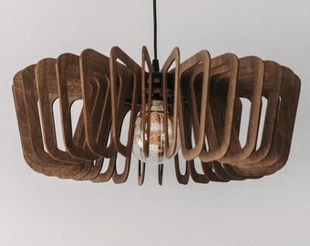 Wooden ceiling light Mid century modern lamp Wood chandelier Nordic Lamp Flower Pendant Light Sunset Lamp Hanging lamp Bedside Light Fixture