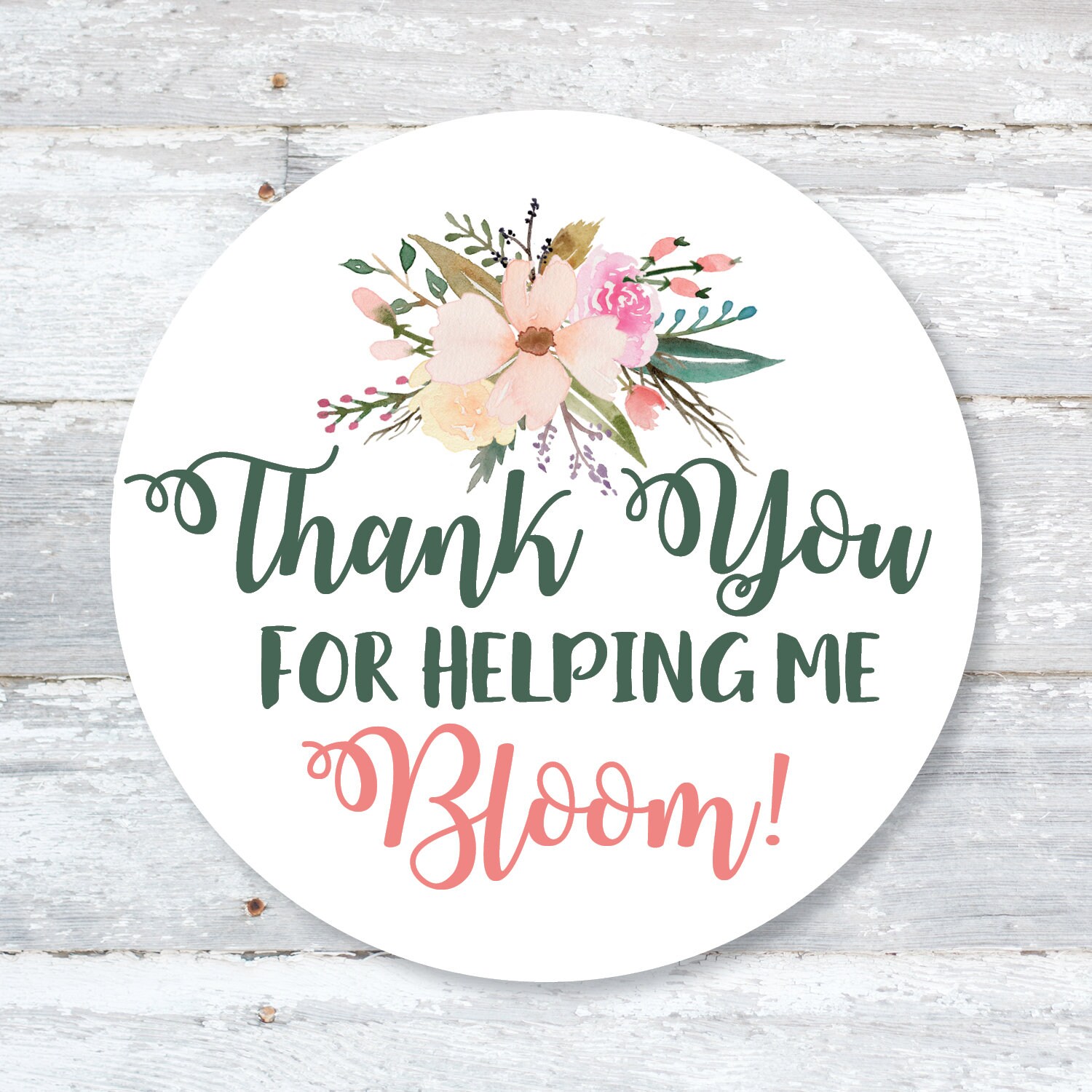 Card Making Stationery Thank You For Helping Me Bloom Teacher 