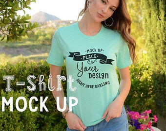 mint green shirt design