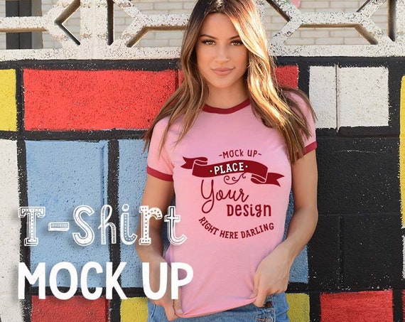 Ringer Tee Mockup Ringer Shirt Mockup Bella Canvas Ringer Ringer Tee Mockup Ringer Shirt Mockup Bella Canvas Ringer