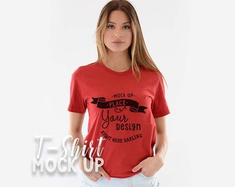 Download Bella Canvas 3001 Mockup Bella Canvas 3001 Canvas Red Shirt Mockup Model Mockup Bella Canvas Mockup T Shirt Mock Up 200 Great Mockup Photos Free Stock Photos PSD Mockup Templates