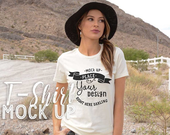 Bella Canvas 3001 Mockup Bella Canvas 3001 Natural Shirt