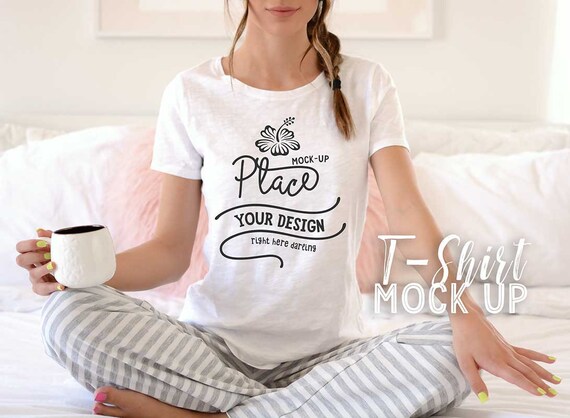 White Tshirt Mockup Bella Canvas Mockup Bella Canvas 3001 Etsy