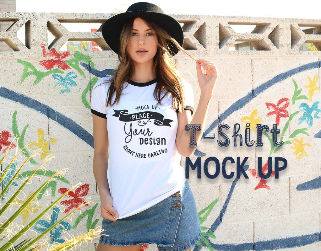 Ringer Tee Mockup Ringer Shirt Mockup Bella Canvas Ringer ...